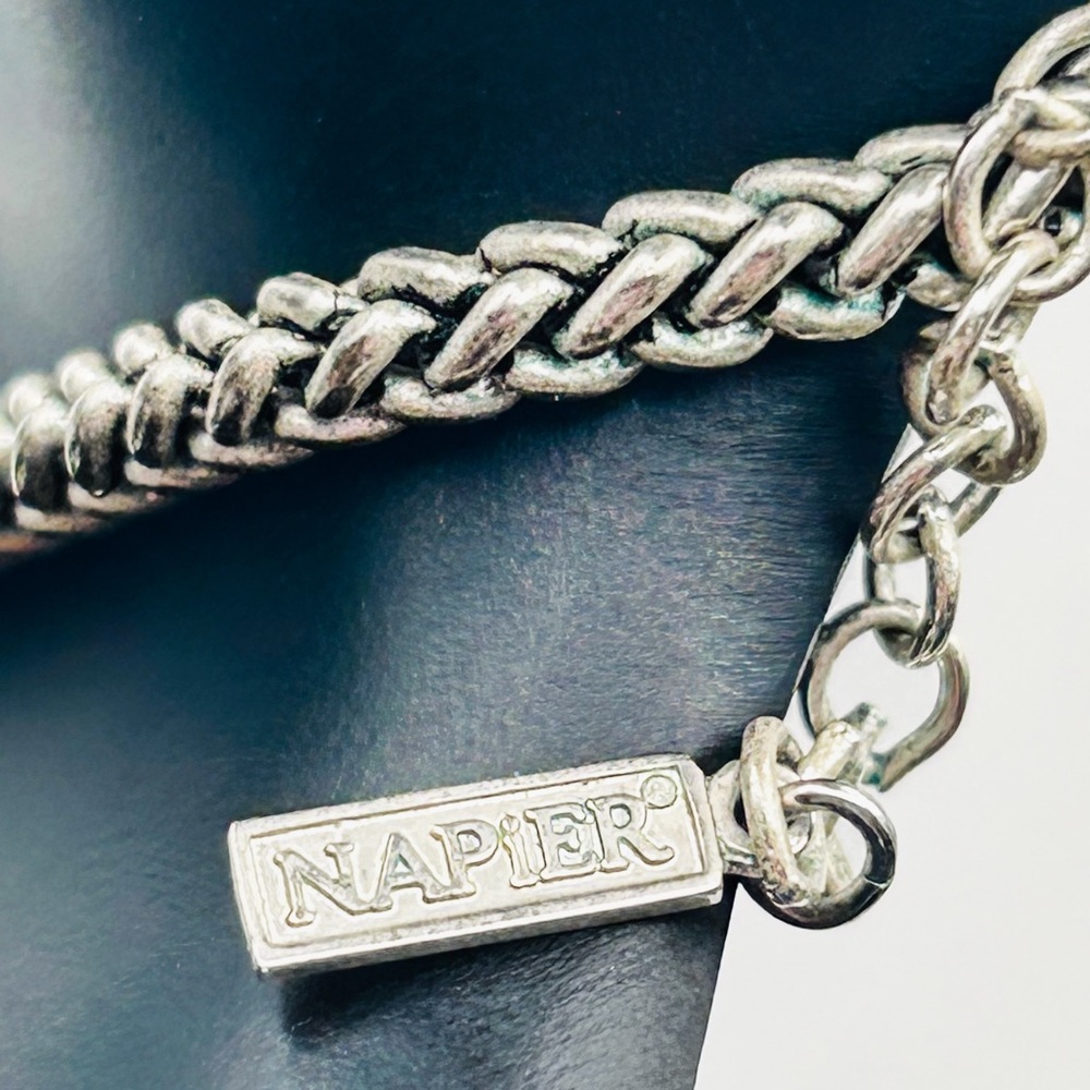 Napier Silver Necklace with Intricate Accents - Picture 11 of 14